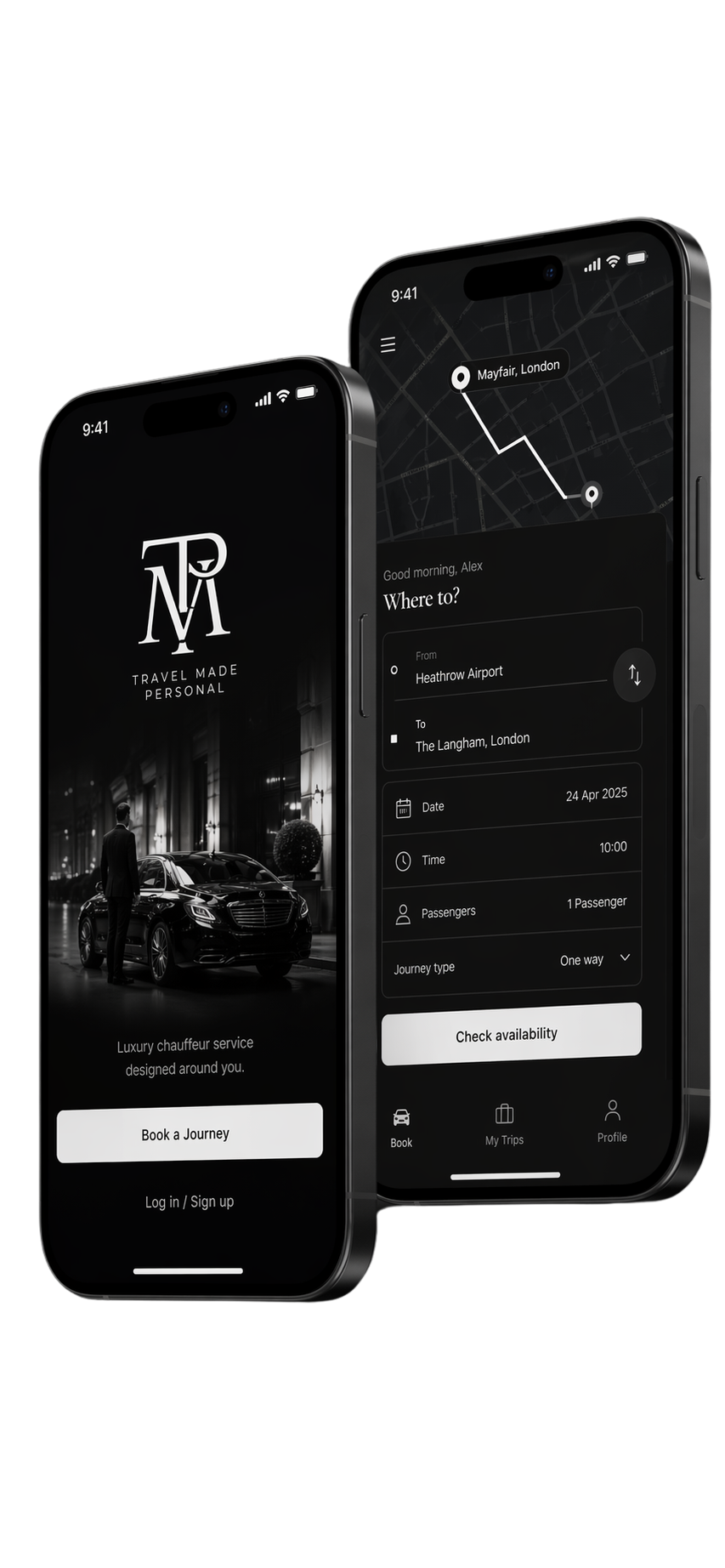 TMP app on two iPhones